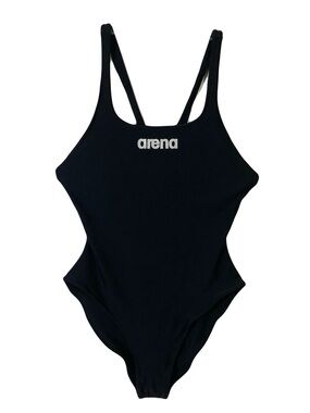 ARENA Bodysuit 40/S Black Stretchy White-Logo